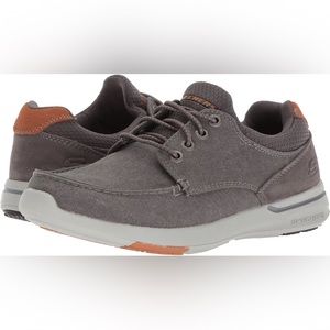 NIB Skechers Relaxed Fit Elent Mosen Boat Shoe Sz 11 (EUR 45) Charcoal